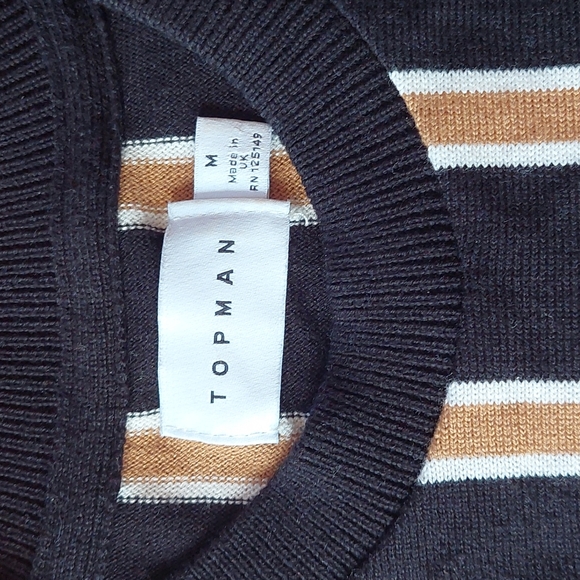 TOPMAN Knited Short Sleeves M - Picture 3 of 4